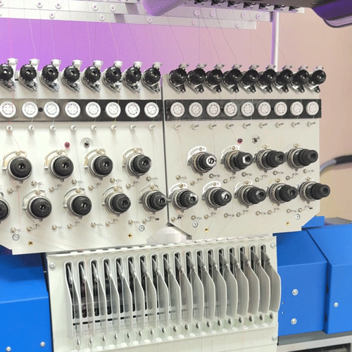 ZSK Multi-needle embroidery machine.